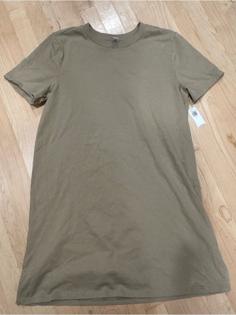 Beige Crew Tshirt dress